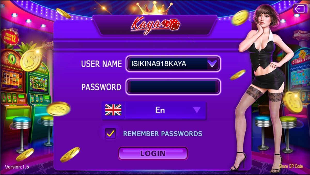 918Kaya login screen